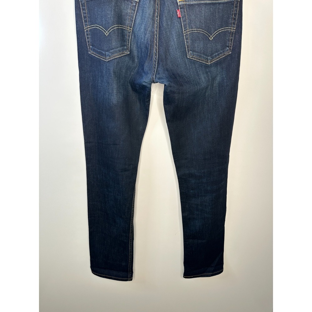 Levi's Mens 511 Stretch Slim Fit Jeans Dark Wash Indigo 36 x 36 Sandblasted - Picture 13 of 14